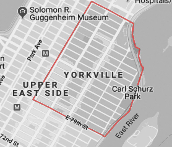 Map Yorkville